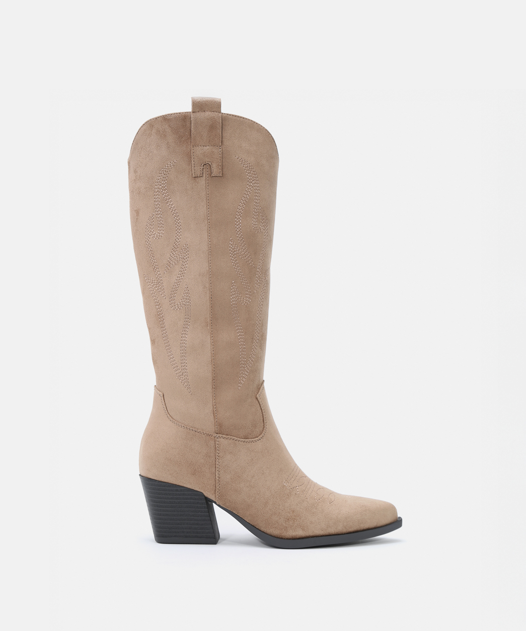 Botas cowboy tacón bordado
